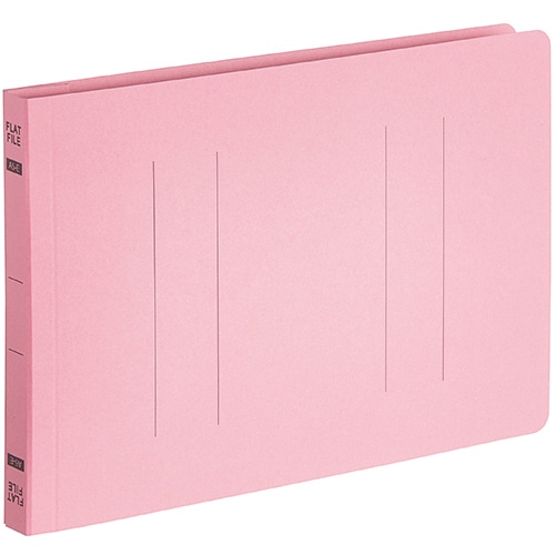 TANOSEE フラットファイルE(エコノミー) A5ヨコ 150枚収容 背幅18mm ピンク 1パック(10冊)