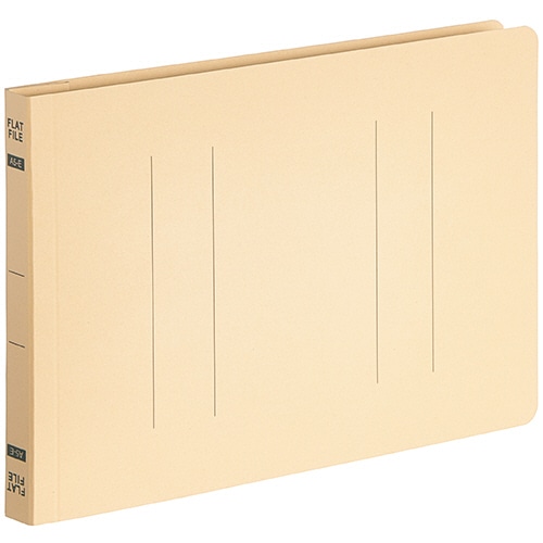 TANOSEE フラットファイルE(エコノミー) A5ヨコ 150枚収容 背幅18mm イエロー 1パック(10冊)