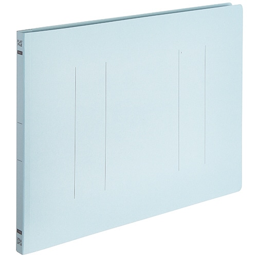 TANOSEE フラットファイルE(エコノミー) B4ヨコ 150枚収容 背幅18mm ブルー 1パック(10冊)