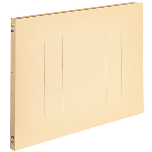 TANOSEE フラットファイルE(エコノミー) B4ヨコ 150枚収容 背幅18mm イエロー 1パック(10冊)