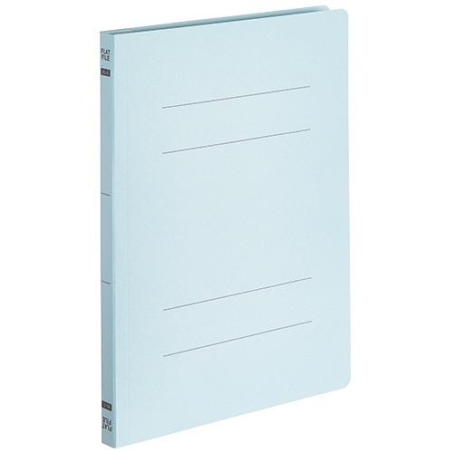 TANOSEE フラットファイルE(エコノミー) B5タテ 150枚収容 背幅18mm ブルー 1パック(10冊)