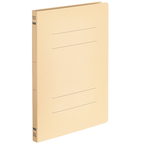 TANOSEE フラットファイルE(エコノミー) B5タテ 150枚収容 背幅18mm イエロー 1パック(10冊)