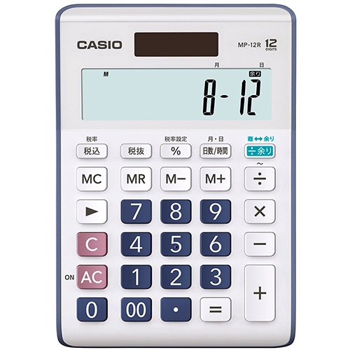 カシオ 余り計算電卓 12桁 MP-12R-N 1台