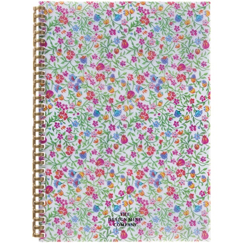 リヒトラブ FLOWER IMAGE ツイストノート セミB5 B罫 赤 30枚 D1173-3 1冊