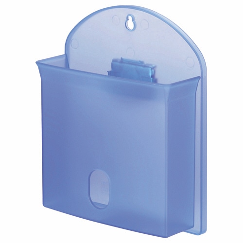 ライオン事務器 マグネットポケット 強力タイプ ハガキ・長形3号 W142×D55×H173mm 透明ブルー MP-MS 1個