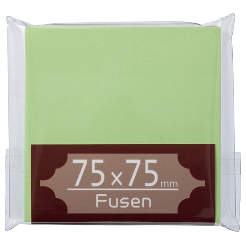 TANOSEE ふせん 75×75mm グリーン 1冊