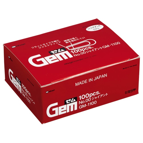 ミツヤ ゼムクリップ ジャイアント 53mm GM-1100 1箱(約100本)