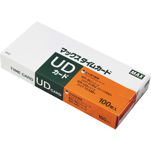 マックス タイムレコーダ用カード ER-UDカード ER90199 1パック(100枚)