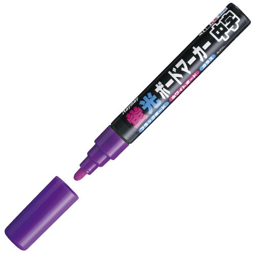 レイメイ藤井 蛍光ボードマーカー 中字丸芯 バイオレット LBM252V 1本