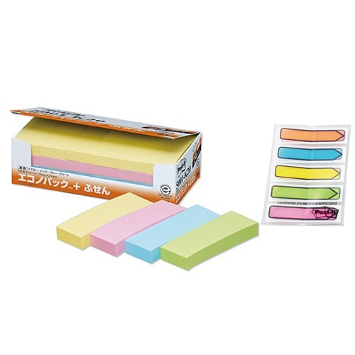 3M ポスト・イット ふせん スペシャルパック 75×25mm 4色 5001-K20-OSP 1パック(24冊)