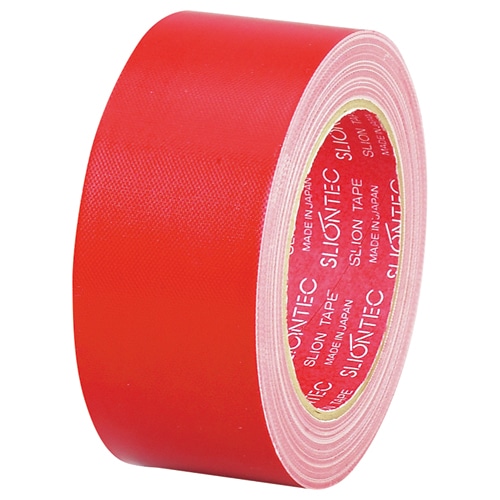 スリオンテック 布粘着テープ No.3390 50mm×25m 厚み約0.23mm 赤 No.3390-50RD 1巻