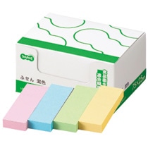 TANOSEE ふせん 75×25mm 4色 1パック(20冊)