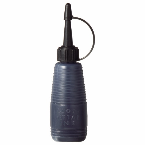 ライオン事務器 メタルインキ 黒 30ml 207-82 1個