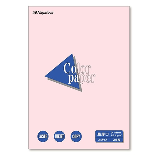 長門屋商店 Color Paper A4 最厚口 さくら ナ-3519 1冊(25枚)