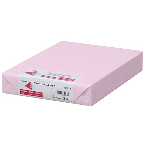 長門屋商店 Color Paper A4 中厚口 さくら ナ-3269 1冊(500枚)
