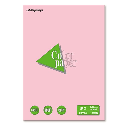 長門屋商店 Color Paper B4 厚口 桃 ナ-2321 1冊(100枚)