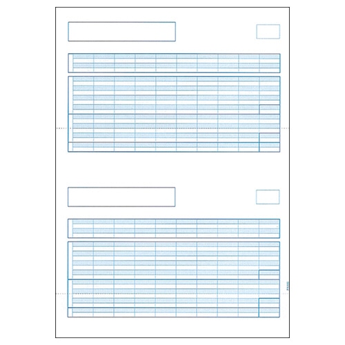 PCA 給与明細書単票B 罫線あり PA1115F 1箱(500枚)