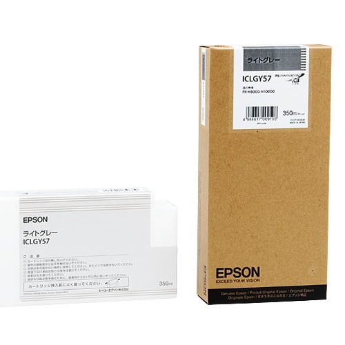エプソン PX-P/K3インクカートリッジ ライトグレー 350mL ICLGY57 1個