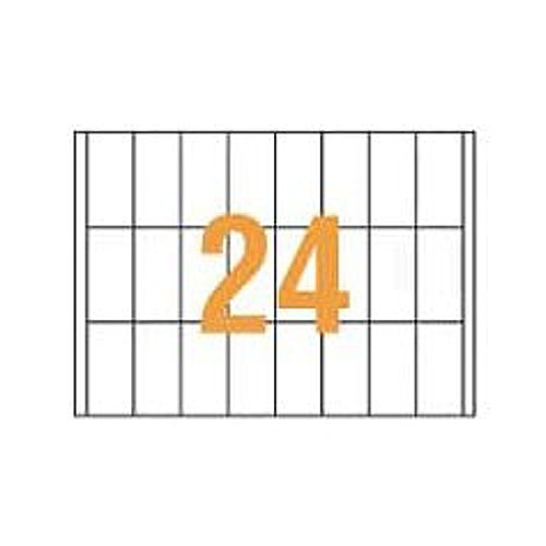 ライオン事務器 PPCタックラベル A4判 35×70mm(24片入) PPC-24A 1箱(100シート)