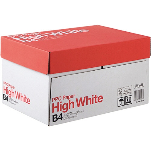 PPC PAPER High White B4 1箱(2500枚:500枚×5冊)