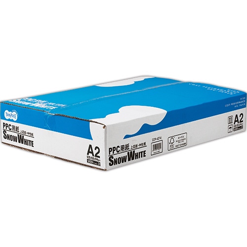TANOSEE PPC用紙 SNOW WHITE A2 1箱(1000枚:500枚×2冊)