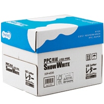 TANOSEE PPC用紙 SNOW WHITE USレターサイズ 1箱(2500枚:500枚×5冊)