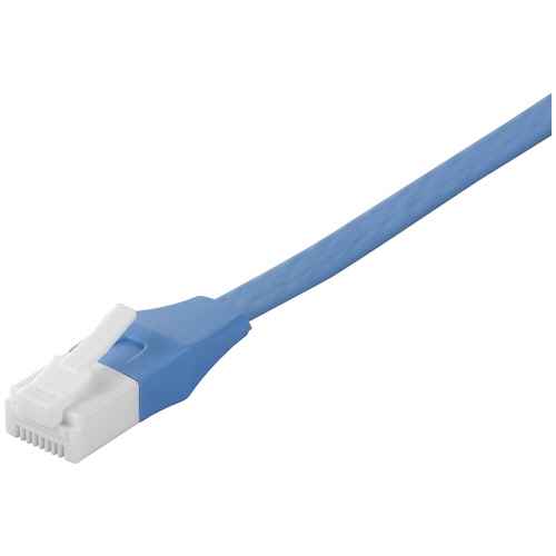 バッファロー ツメの折れないLANケーブル カテゴリー6 ストレート フラットタイプ ブルー 10m BSLS6FU100BL2 1本