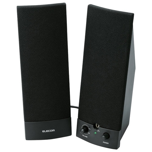 エレコム 電源内蔵スピーカー 5.0W ブラック MS-88BK 1組