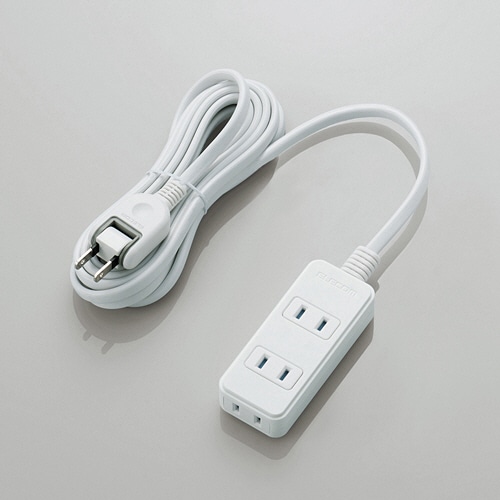 エレコム ほこりシャッター付き電源タップ 2P・3個口 ホワイト 3.0m T-ST02-22330WH 1個