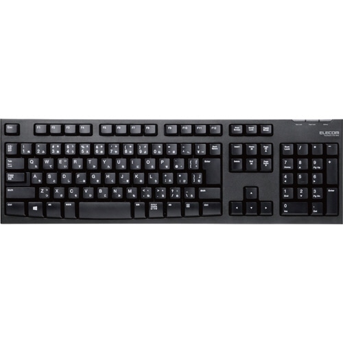 エレコム 2.4GHzワイヤレスフルキーボード 108キー USB接続 ブラック TK-FDM063TBK 1台