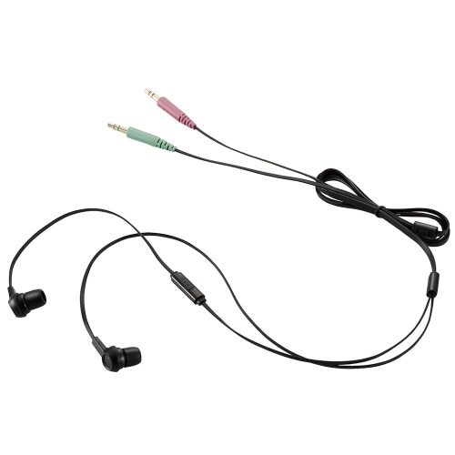 エレコム ヘッドセット(両耳耳栓タイプ) 1.3m ブラック HS-EP12BK 1個