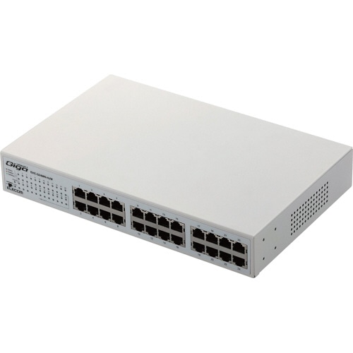 エレコム 1000BASE-T対応 スイッチングハブ 24ポート メタル筐体 ホワイト RoHS指令準拠(10物質) EHC-G24MN-HJW 1台