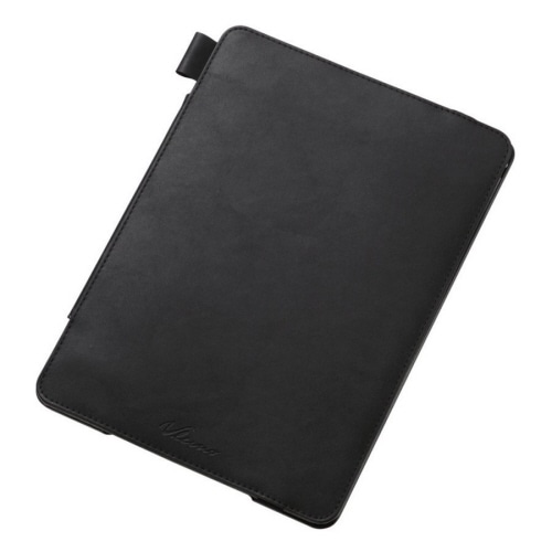 エレコム iPad Air 2用ソフトレザーカバー 4アングルタイプ 液晶保護フィルム付 ブラック TB-A14PLF2BK 1個