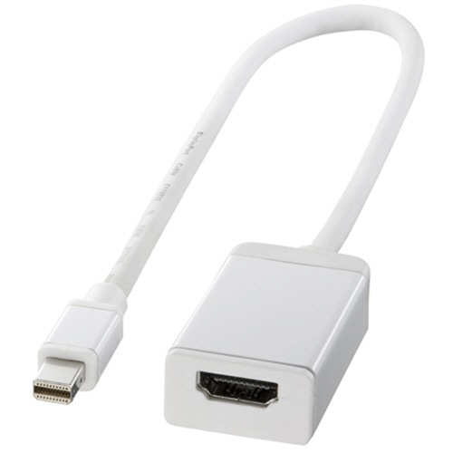 サンワサプライ Mini DisplayPort-HDMI変換アダプタ AD-MDPHD03 1個