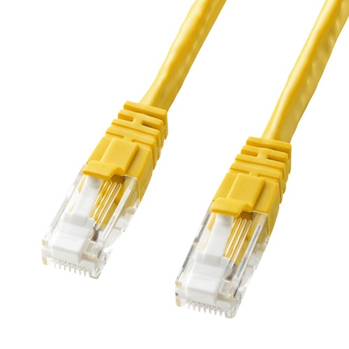 サンワサプライ つめ折れ防止カテゴリ6 LANケーブル イエロー 2m KB-T6TS-02Y 1本