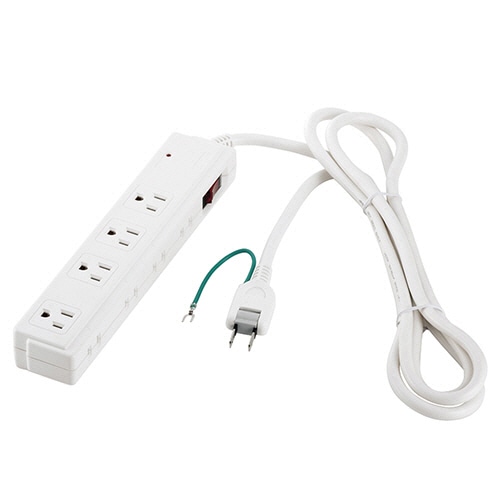 バッファロー 2/3ピン式電源タップ 4+4個口タイプ 雷サージ防止/集中スイッチ付 ホワイト 2m BSTAPSDC820WH 1個