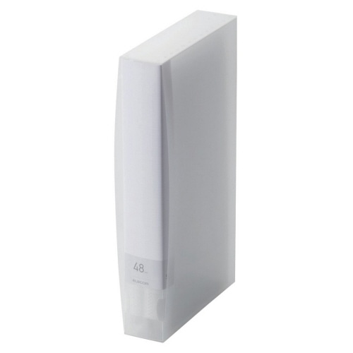 エレコム DVD/CD用ディスクファイル 48枚収納 クリア CCD-FS48CR 1個