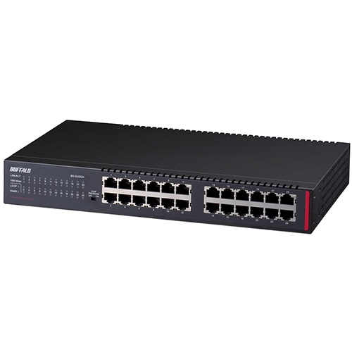 バッファロー レイヤー2 Giga アンマネージスイッチ 24ポート ブラック BS-GU2024 1台
