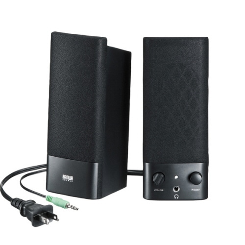 サンワサプライ マルチメディアスピーカー MM-SPL2N2 1セット