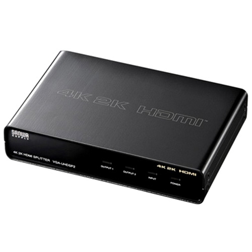 サンワサプライ 4K2K対応HDMI分配器 2分配 VGA-UHDSP2 1台