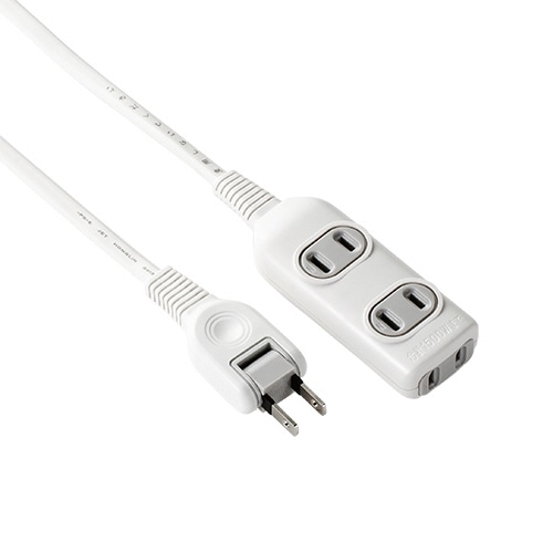 ELPA 電源タップ 2P・3個口 10m ホワイト LPT-310N(W) 1個