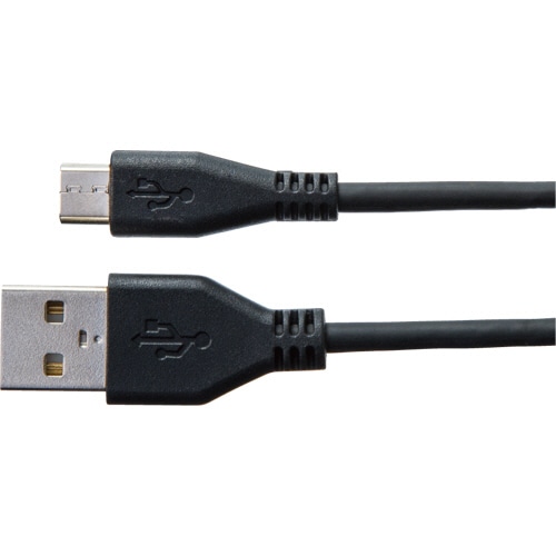 サンワサプライ 2A対応マイクロUSBケーブル 充電・通信用 ブラック 1m KU-2AMCB10 1本