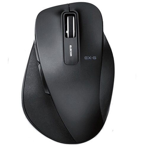 エレコム EX-G ワイヤレスBlueLEDマウス Mサイズ ブラック M-XGM10DBBK 1個