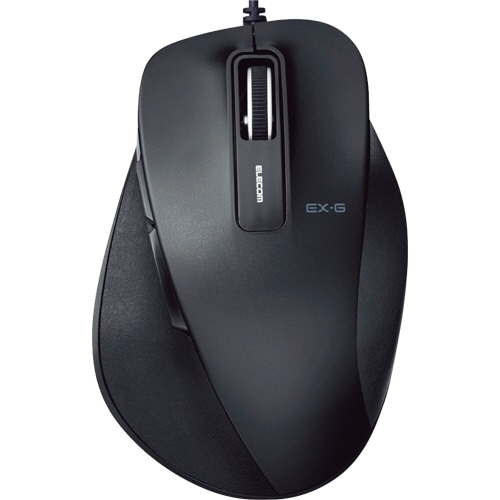 エレコム EX-G 有線BlueLEDマウス Mサイズ ブラック M-XGM10UBBK 1個