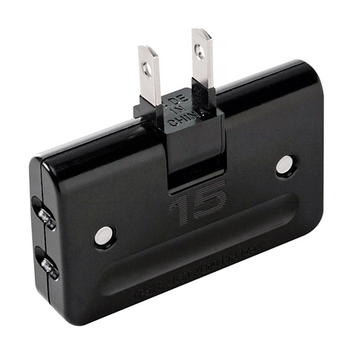 サンワサプライ 平トリプルタップ 2P・3個口 ブラック TAP-AC5BKN 1個
