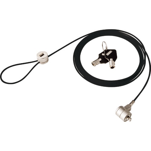 YAMAZEN セキュリティワイヤー 2m 直径2mm YSW-2K(B) 1個