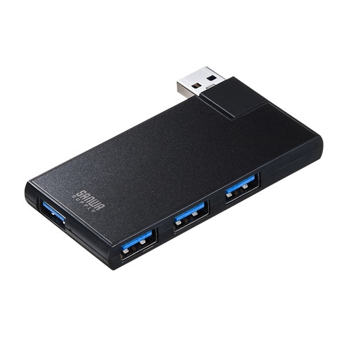 サンワサプライ USB3.0 4ポートハブ ブラック USB-3HSC1BK 1個