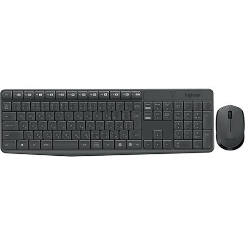 ロジクール ワイヤレスコンボ MK235 グレー MK235 1組