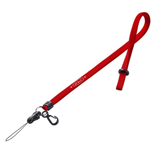サンワサプライ スマホ・デジタルカメラ用ネックストラップ 10mm幅 レッド DG-ST16R 1本
