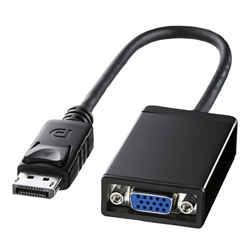 サンワサプライ DisplayPort-VGA変換アダプタ AD-DPV02K 1個